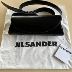 JIL SANDER 黒レザーショルダーバッグ