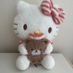 ハローキティ 大きめぬいぐるみ クマ付き