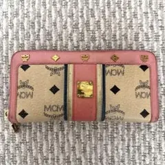 MCM 長財布 ベージュ×ピンクのサムネイル