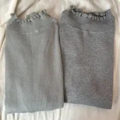 【限定販売】リブニット2枚セット┊︎グレー