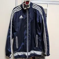 adidas ナイロンジャケット ネイビー