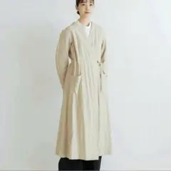 ヤエカ コットンリネン ロングコート