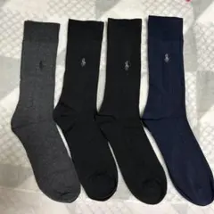 POLO RALPH LAUREN ビジネスソックス 抗菌防臭 3色4足セット