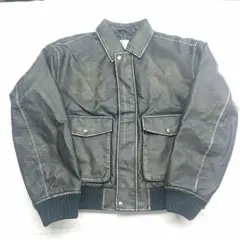 ★GAP フェイクレザー ジャケット ブラック系 メンズ Mサイズ