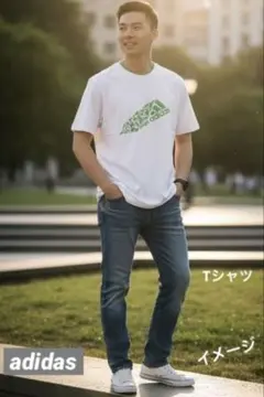 adidasスポーツライングラフィックTシャツ 【限定モデル】