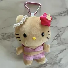 【美品】日焼けキティー　ぬいぐるみキーホルダー
