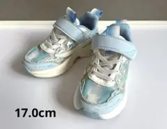 MAD FOOT! スニーカー サックス 水色 厚底 17.0cm