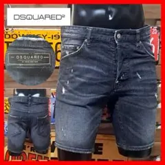 DSQUARED2 デニムショートパンツ ペイント加工 46 - メルカリ