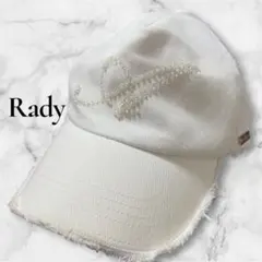 むむ様専用　Rady ストーン付き　キャップ　ホワイトのサムネイル