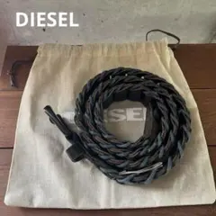 ☆DIESEL☆ディーゼル☆メッシュ☆レザーベルト☆編み込み☆美品【送料込み】