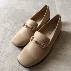 ほぼ新品 COULEUR VARIE ベージュ ローファー 2wayのサムネイル