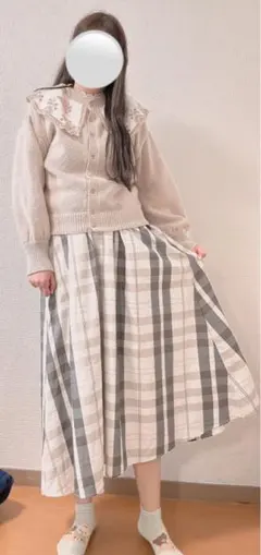 SamansaMos2 ローズ刺繍フレアスカート ピンク - メルカリ
