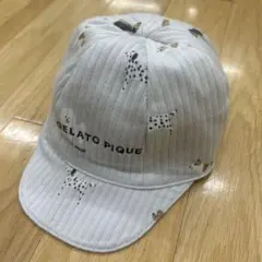 gelato pique 犬柄キャップ Fサイズ グレー