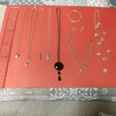 ネックレスセット 10点 シルバー・黒 まとめ売り