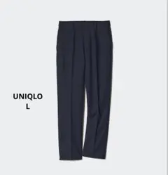UNIQLO スマートアンクルパンツ　ネイビー　L◯456117