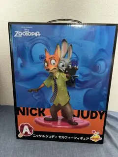 ズートピア　ハッピーくじ　A賞　ニック＆ジュディセルフィーフィギュア