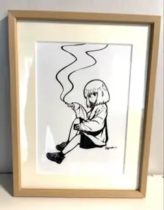 シゲマツナントカ　原画　現代アート シゲマツナントカ原画現代アート