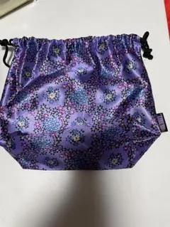 ANNA SUI花柄サテンポーチ 紫色