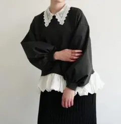 ❤新品❤ シャツドッキングスウェット 　acka bebeod