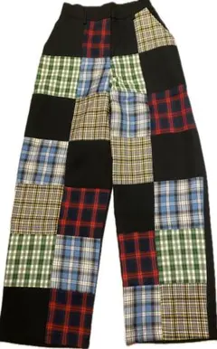 THE RAGGED PRIEST パッチワーク ワイドパンツ