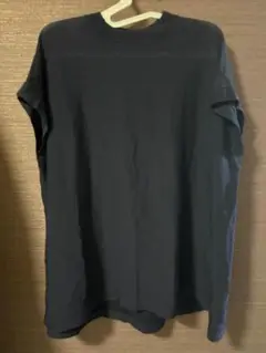 無地ダークネイビー ビッグTシャツ L相当