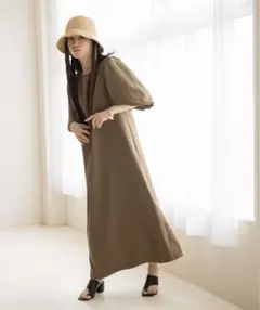 チェックバルーンスリーブワンピース 276161