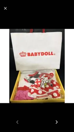 新品未使用 BABYDOLL ディズニー ミニーセットアップ3点セット