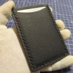 3ポケットカードケースパスケース本革ハンドメイド
