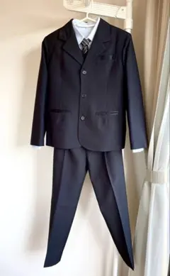 卒業式　フォーマルスーツ　ブラック　男の子　160cm