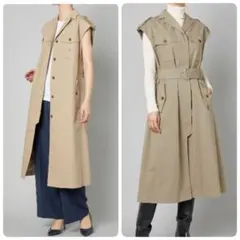 Theory luxe　セオリーリュクス　トレンチディティールロングベスト　M