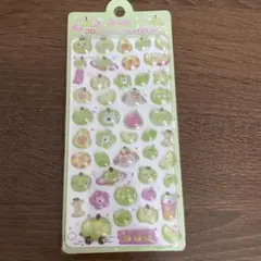 inamazy 3Dリンゴと動物ステッカー