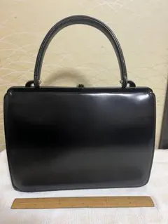 昭和レトロ　ブラックフォーマルバッグ