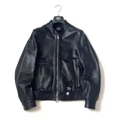 【未使用級】エンメティ　ライダースジャケット　JURI SP CALF　ブラックのサムネイル