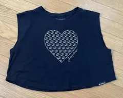 ジャザサイズ　黒ショートタンク　S ハート