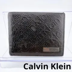 【Calvin Klein（カルバンクライン） 二つ折り財布 ブラック 】