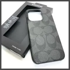COACH コーチ　スマホケース　ブラック　iPhone15Pro シグネチャーのサムネイル