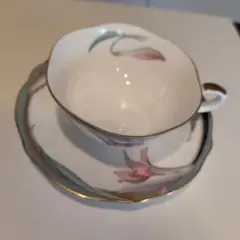 花柄ティーカップとソーサーセットHOYA　A