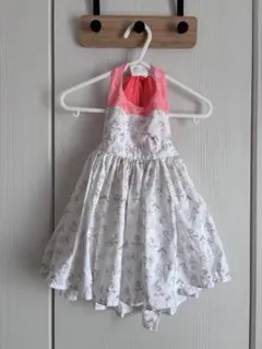 MARLMARL 花柄お食事エプロン ピンクリボン