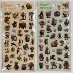 C119 イタリアンブレインロット　3D ぷくぷくシール　2枚セット