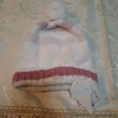 新品未使用　タグ付き　 GELATO PIQUE ベビー帽子 ホワイト/ピンク