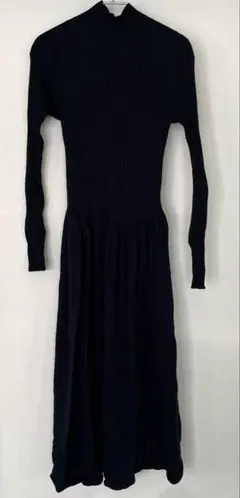 ユニクロネイビー　ニットワンピース　Mサイズ