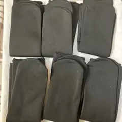 ブラック裏起毛ソックス 6足セット