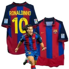 03-04 バルセロナ　ロナウジーニョ　NIKEオフィシャル　当時物ユニフォーム