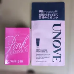 LDK fwee リップティント G04 ニッチピンク、UNOVEトリートメント