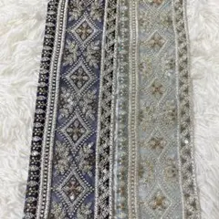 9*5様 インド刺繍リボン　50cm×2色