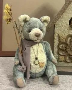 zukoテディベア ぬいぐるみ 作家 ハンドメイド チャイナヘッド ビスク