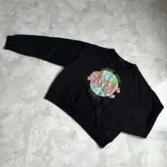 ACDC トレーナー ブラック 長袖 スウェット グラフィック XL クロップド
