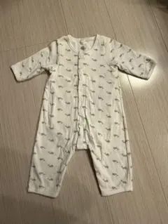 プチバトー　クジラ柄 コットンロンパース 3m 出産準備