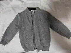 PETIT BATEAU グレー カーディガン 18m