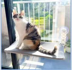 【未使用】猫用 窓枠ハンモック ベッド 折りたたみ式のサムネイル
